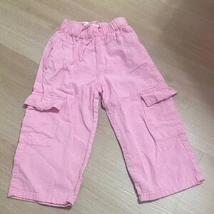 Zara Kids Light Pink Cargo Trousers